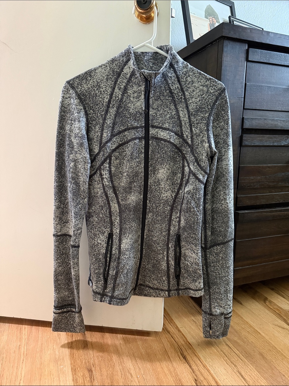 lululemon athletica black and white Full-Zip Define Jacket